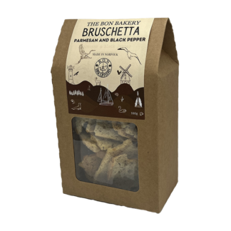 The Bon Bakery -  Parmesan and Black Pepper Bruschetta - 8x160g