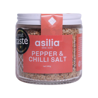 Asilia Salt - Pepper & Chilli Salt - 6x140g