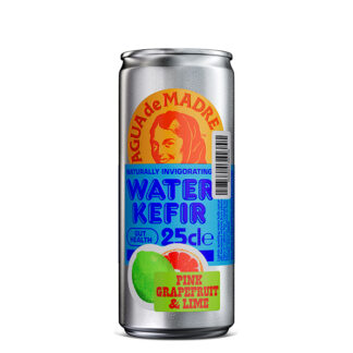 Agua de Madre - Pink Grapefruit & Lime Water Kefir (Ambient) - Cans - 12x25cl