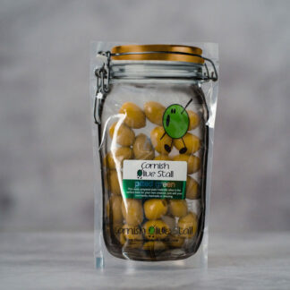 The Cornish Olive Stall - Pitted Green Olives - 6x200g