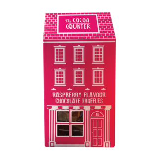 Pendragon -   The Cocoa Counter - Raspberry Flavour Chocolate Truffles - 9x150g