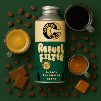 Counter Coffee - Tin - Refuel Filter - Smooth Colombian - Whole Bean - 6x350g