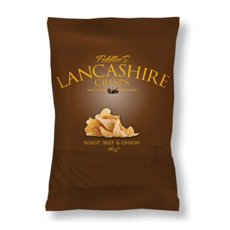 Fiddler's Lancashire Crisps -  Roast Beef & Onion - 24x40g
