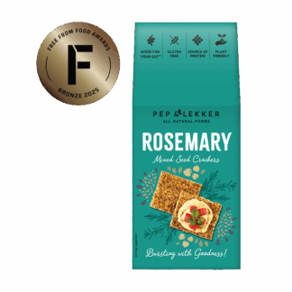 Pep & Lekker -  Rosemary Mixed Seed Cracker - 8x110g