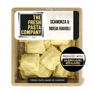 The Fresh Pasta Company -                    Scamorza Cheese and Nduja Ravioli - 6x250g