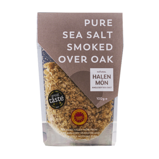 Halen Mon - Oak Smoked Sea Salt - 10x100g