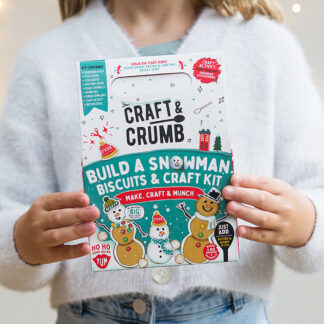 Craft & Crumb -   Bake A Snowman Biscuit & Craft Kit - 6x355g
