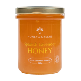 Honey and Greens - Organic Spanish Lavender Honey - 6x240g
