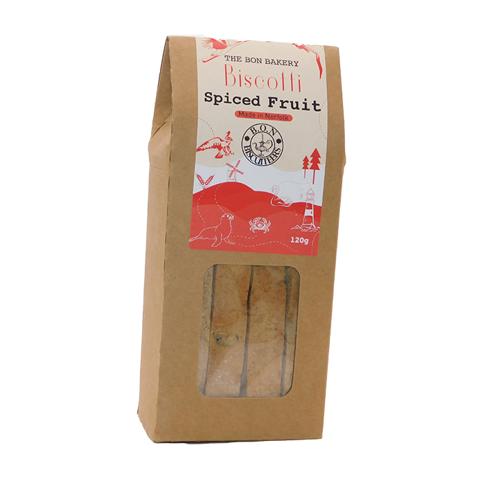 The Bon Bakery - Spiced Fruit Biscotti - 8x120g