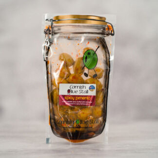 The Cornish Olive Stall - Spicy Pimento Olives - 6x200g
