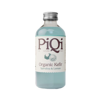 PiQi  - Organic Kefir Water - Blue Spirulina and Lemon - 12x240ml