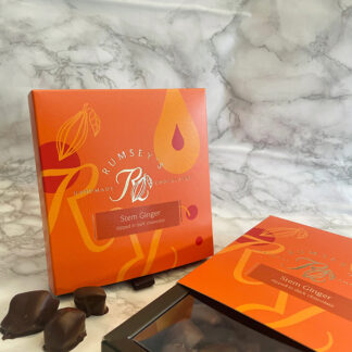 Rumsey's Handmade Chocolates -  Dark Chocolate Dipped Stem Ginger - 12x200g