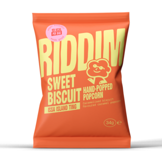 RIDDIM Snacks - Vegan Sweet Biscuit Popcorn  - 30x35g