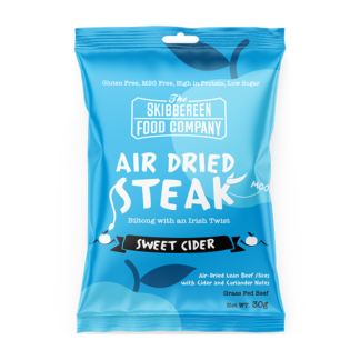 The Skibbereen Food Company - Air Dried Steak - Sweet Cider Flavour Biltong  - 24x30g