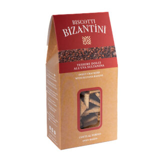 Biscotti Bizantini -  Sweet Crackers with Sultana Raisins - 7x180g