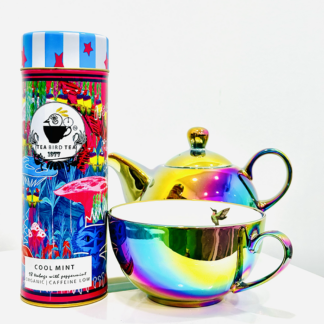 Tea Bird Tea -  Tall Tin - Cool Mint - 18 Teabags - 6x27g