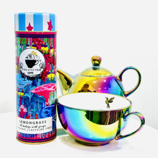 Tea Bird Tea -  Tall Tin - Lemongrass & Ginger - 18 Teabags - 6x27g