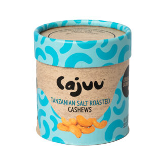 Cajuu - Tanzanian Salt Roasted Cashew Tube - 6x100g