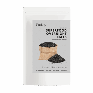 The Earthy - Toasted Black Sesame Superfood Overnight Oats - 6x76g
