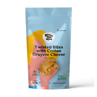 Seven Ate Nine - Twisted Bites with Cretan Gruyere Cheese - 8x120g