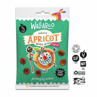 Wallaroo - Organic Gently Dried Whole Apricots - 10x35g