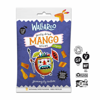 Wallaroo - Organic Gently Dried Mango Slices - 10x30g