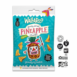Wallaroo - Organic Gently Dried Pineapple Chunks - 10x30g