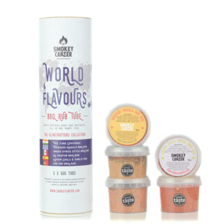 The Smokey Carter - Gift Tube - World Flavours BBQ Rub x3