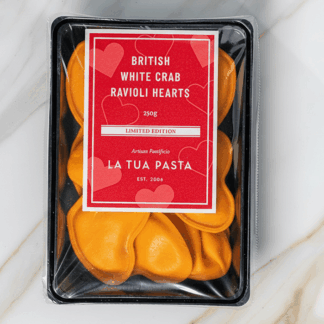 La Tua Pasta      - Ravioli - British Crab Ravioli Hearts - 1x250g