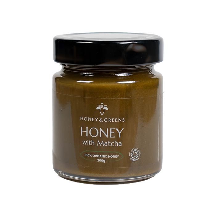 Honey and Greens - Organic Matcha Honey - 6x200g