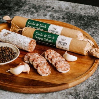 Corndale Farm - Garlic & Black Pepper Salami - 10x110g