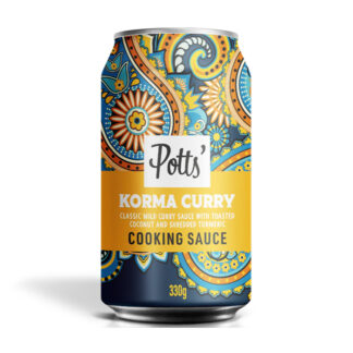 Potts - Cooking Sauce (Can) - Korma Sauce - 8x330g