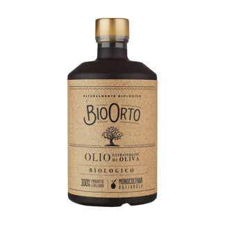 Just Gourmet - Bio Orto - Organic Extra Virgin Olive Oil - Monocultivar Ogliarola - 6x500ml