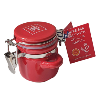 Halen Mon - Chilli & Garlic Sea Salt 15g Red Jar - 12x15g