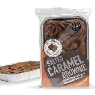 The Homemade Brownie Company - Traybake - Salted Caramel Brownie - 3x340g