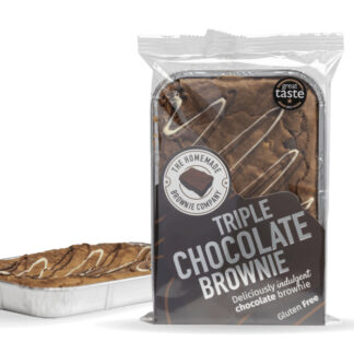 The Homemade Brownie Company - Traybake - Triple Chocolate Brownie - 3x340g