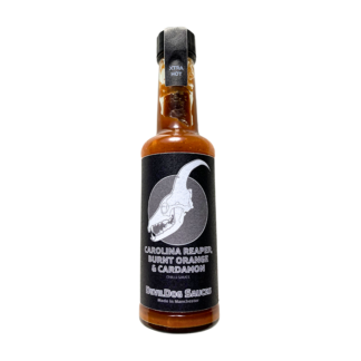 DevilDog Sauces - Carolina Reaper, Burnt Orange & Cardamon Chilli Sauce - Extra Hot - 6x150g