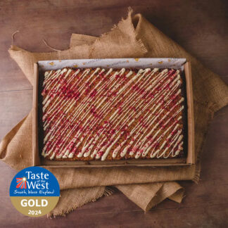 Flapjackery - Trays - Raspberry & White Chocolate Flapjacks - 24x80g