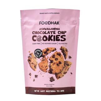 FOODHAK -   Ashwagandha Chocolate Chip Cookies - 8x160g