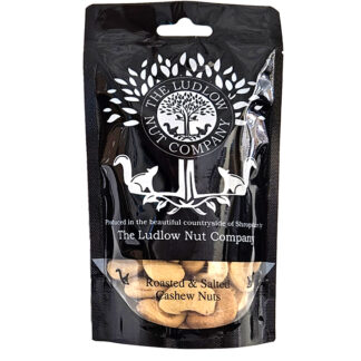 The Ludlow Nut Company -   Cashew Nuts - Roasted & Lightly Salted - 12x125g