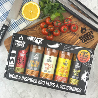 The Smokey Carter -      Chick and Wing BBQ Rub Gift Set - 2 Sets - (5x100g per Set)