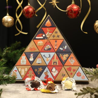 Bossa Nova Chocolate - Luxury Gluten-Free Christmas Advent Calendar - Vegan Dark Chocolate. Truffles - 4x375g
