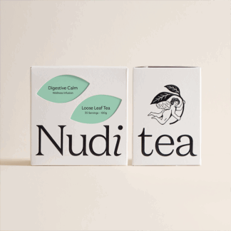 Nuditea - Digestive Calm - Wellness Teas - Loose Leaf Tea - 6x100g