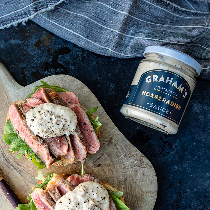Graham's Mustard - Horseradish - 6x190g