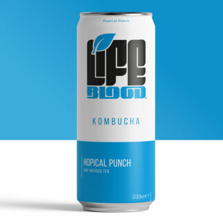 Life Blood Kombucha -   Hopical Punch - 12x330ml Cans - Chilled