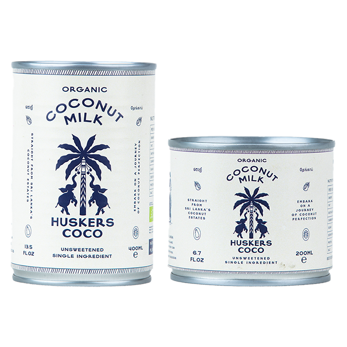 Huskers Coco - Introductory Offer - Organic Coconut Milk - 1x(6x200ml) & 3x(6x400ml)
