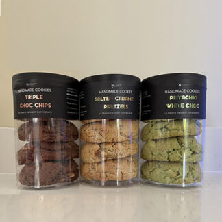 TY Couture Cakes    - Introductory Offer - Salted Caramel Pretzels / Pistachio White Chocolate / Triple Chocolate - 3x(2x360g)