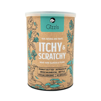 Gizzls – Botanicals Itchy & Scratchy Dog Biscuits – 2x120g