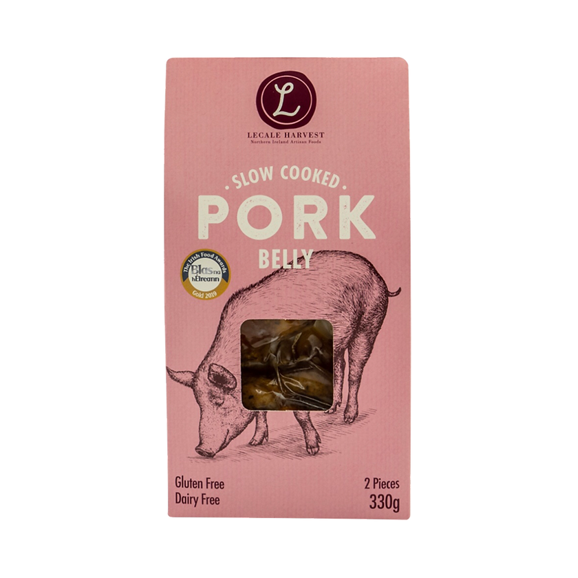 Lecale Harvest Retail Pack Slow Cooked Pork Belly 4x300g