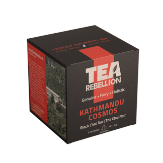 Tea Rebellion -  Kathmandu Cosmos - Chai from Nepal - 4x8 Compostable Pyramid Bags